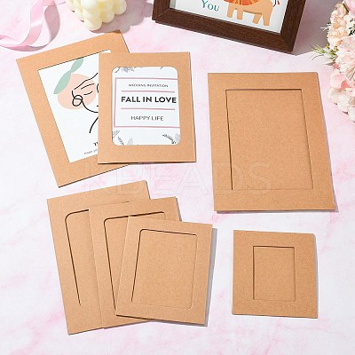 5 Sets 5 Styles Rectangle Cowhide Paper Hanging Photo Frame DIY-CJ0002-66-1