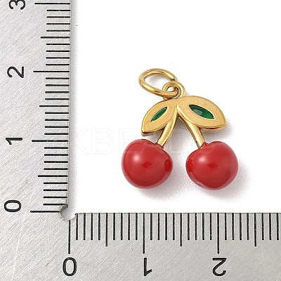 304 Stainless Steel Enamel Pendants Ion Plating(IP) STAS-I349-01G-05-1