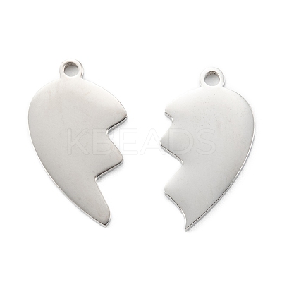 Non-Tarnish 304 Stainless Steel Split Pendants STAS-G251-07A-P-1