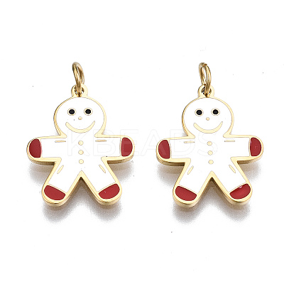 316 Surgical Stainless Steel Enamel Pendants LS-STAS-S116-377G-1