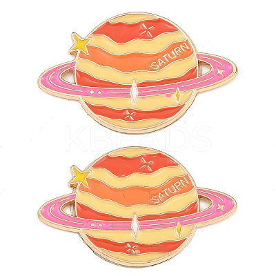 Space Planet Alloy Enamel Cabochons AL-CBA1A6F-07KCG-I-1