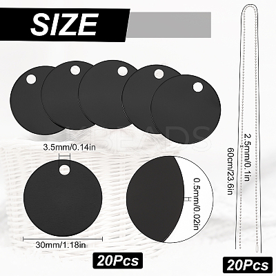 DIY Stamping Blank Tag Necklace Making Kit DIY-SC0020-83-1