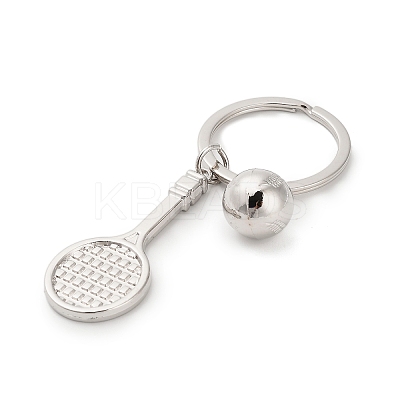 Zinc Alloy Tennis Keychains KEYC-I117-01P-02-1
