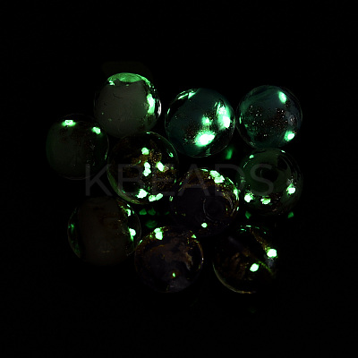 Luminous Handmade Gold Sand Lampwork Beads LAMP-N024-05B-02-1