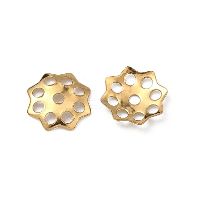 304 Stainless Steel Bead Caps STAS-P448-09N-G-1
