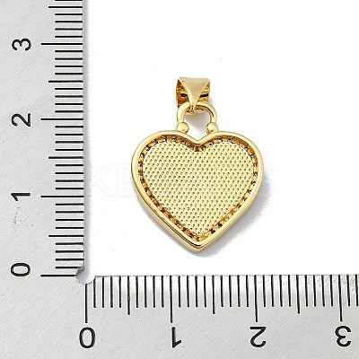 Brass Micro Pave Clear Cubic Zirconia Pendants KK-A221-19E-G-1