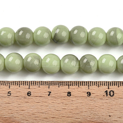 Baking Paint Glass Beads Strands DGLA-N013-10mm-05-1