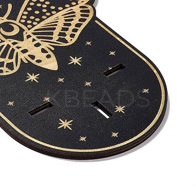 Black Hanging Wooden Crystal Display Shelf ODIS-G015-01D-1