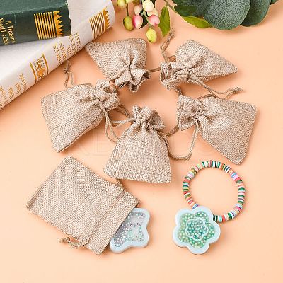 Burlap Packing Pouches Drawstring Bags LS-X-ABAG-Q050-7x9-01-1