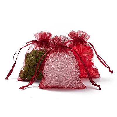 Organza Gift Bags with Drawstring LS-X-OP-R016-7x9cm-03-1