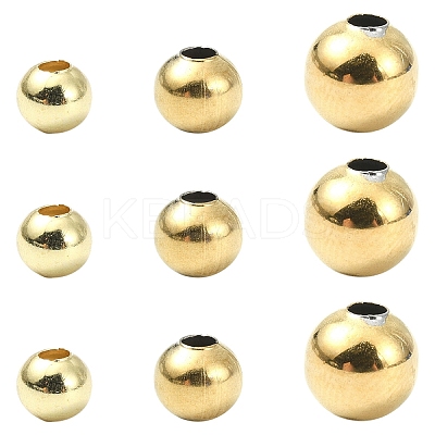 50Pcs Hollow Round 304 Stainless Steel Beads STAS-YW0002-95A-1