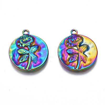 Ion Plating(IP) 304 Stainless Steel Pendants STAS-S119-122-1