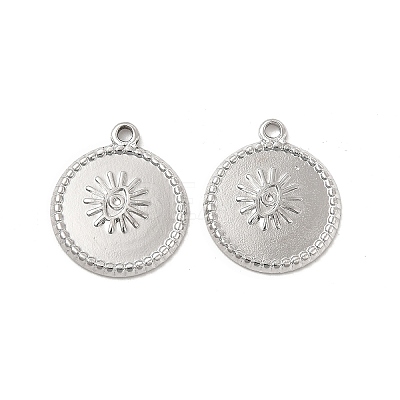Tarnish Resistant 304 Stainless Steel Pendants Rhinestone Settings STAS-B032-09P-1