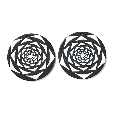 Opaque Acrylic Pendants SACR-L003-11-1