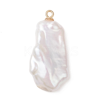 Natural Keshi Pearl Pendants PALLOY-JF04900-01-1