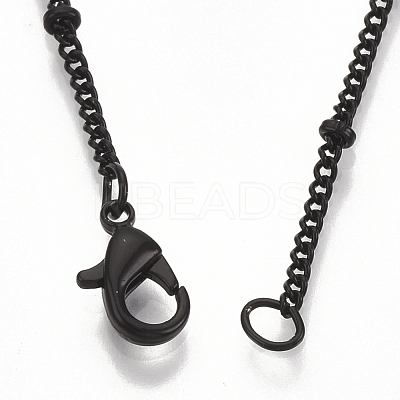Brass Coated Iron Curb Chain Necklace Making MAK-T006-02A-1
