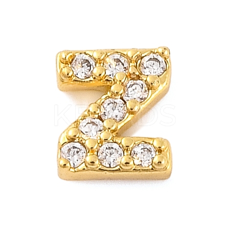 Rack Plating Brass Micro Pave Cubic Zirconia Cabochons KK-F874-04G-Z-1