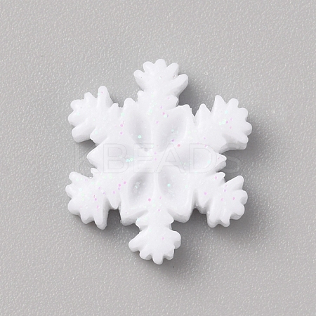 Christmas Opaque Resin Cabochons RESI-WH0038-06B-1