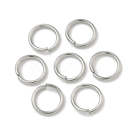 Non-Tarnish 304 Stainless Steel Open Jump Rings X-STAS-E067-08-10mm-1