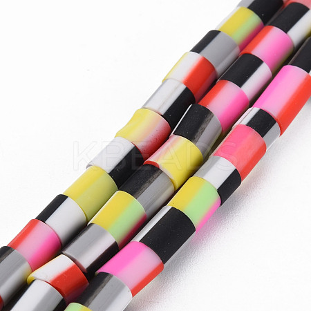 Handmade Polymer Clay Bead Strands CLAY-N011-050B-03-1