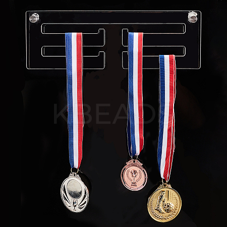 Acrylic Medal Hanger Holder Display Wall Rack HJEW-WH0047-01-1
