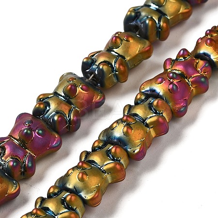 Electroplate Glass Beads Strands EGLA-Q127-A02-01B-1
