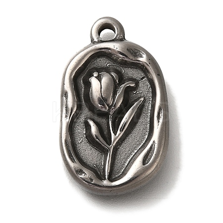 304 Stainless Steel Pendants STAS-H223-08AS-02-1