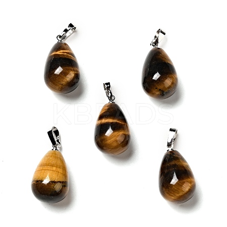 Natural Tiger Eye Pendants G-I332-05P-14-1