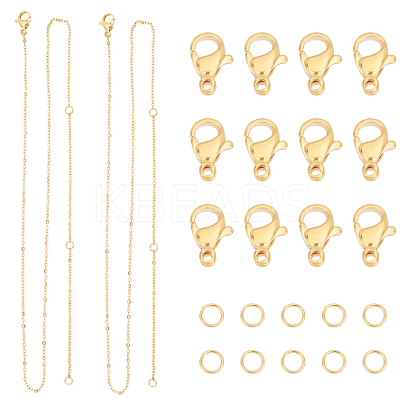 DIY 304 Stainless Steel Necklace Making Kits DIY-UN0002-23-1