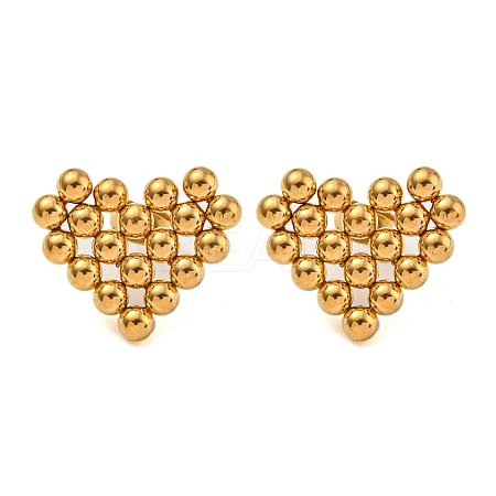 304 Stainless Steel Stud Earrings for Women EJEW-Z058-01G-03-1