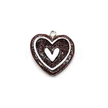 Opaque Resin Pendants RESI-CJC0017-07-1