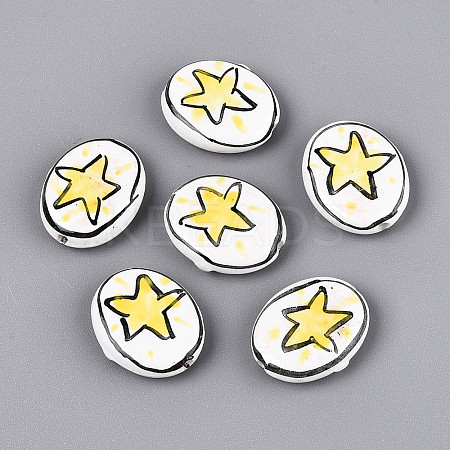 Handmade Porcelain Beads X-PORC-T134-07-1
