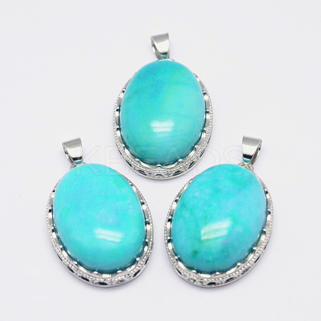 Natural Agate Pendants G-D851-15-1