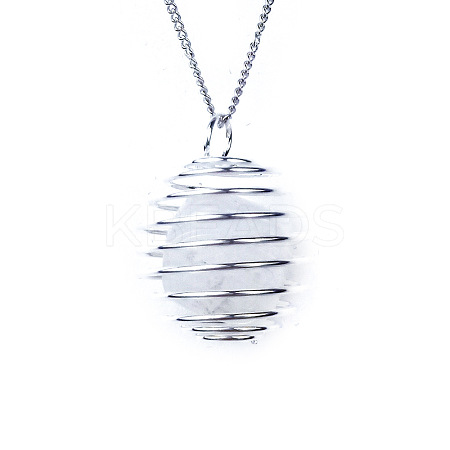 Natural Quartz Crystal Lantern Pendants FIND-PW0010-06A-1