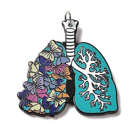 Perfect Printed Acrylic Pendants OACR-G018-01E-1