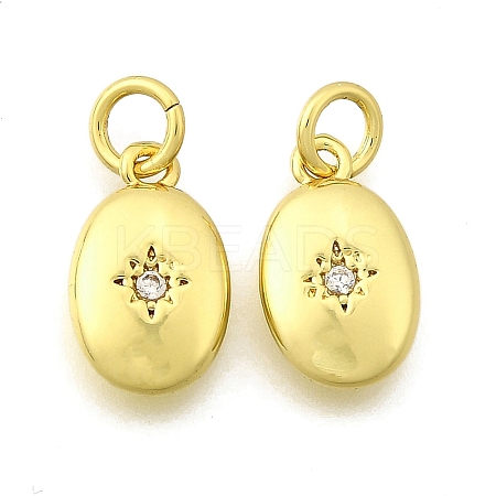Brass Micro Pave Cubic Zirconia Pendants KK-I275-32G-1