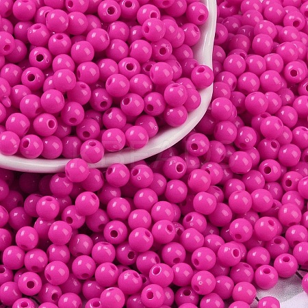 Opaque Acrylic Beads SACR-A007-01C-27-1