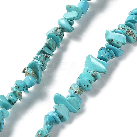 Synthetic Turquoise Beads Strands G-D283-3x5-10-01-1