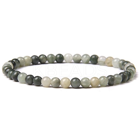 Natural Moss Agate Beads Stretch Bracelets XZ8284-2-1