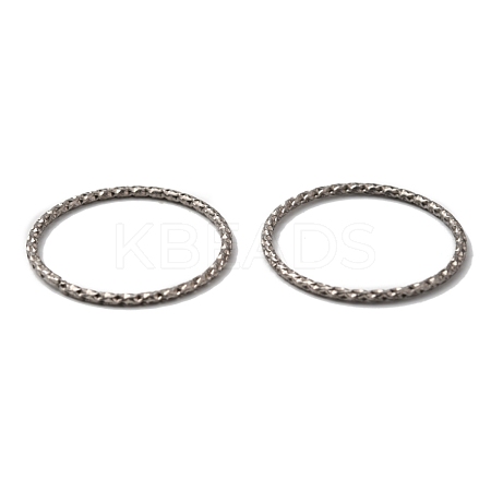 Non-Tarnish 304 Stainless Steel Saw Cut Open Jump Rings STAS-L262-37B-P-1