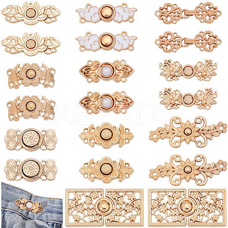 10 Styles Alloy Snap Lock Clasps FIND-CP0002-81-1
