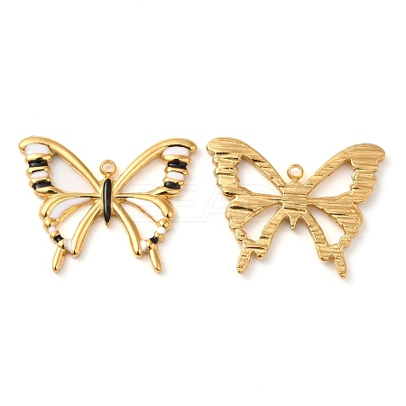 304 Stainless Steel Enamel Pendants STAS-K256-13G-02-1