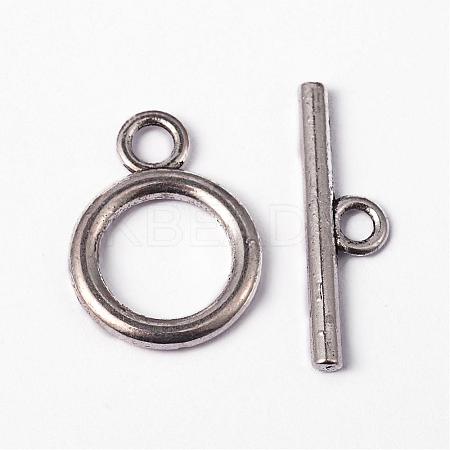 Tibetan Style Alloy Toggle Clasps LF0273Y-NF-1