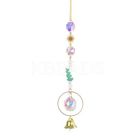 Iron Big Pendant Decorations LS-DJEW-PW0007-11F-1