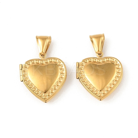 316 Stainless Steel Locket Pendants STAS-K321-25G-1