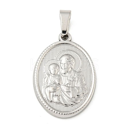 Non-Tarnish 304 Stainless Steel Pendants STAS-B071-02A-23P-1