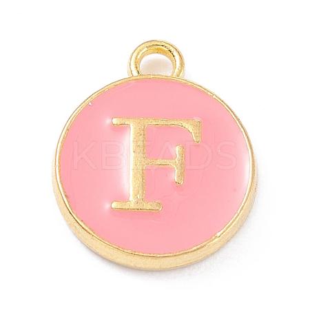 Golden Plated Alloy Enamel Charms ENAM-Q437-14F-1