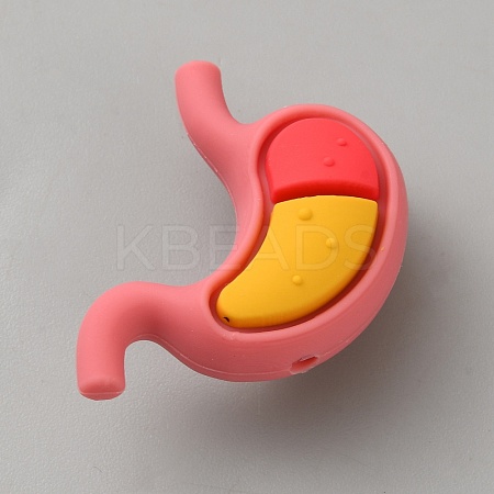 Viscera Food Grade Eco-Friendly Silicone Focal Beads SIL-CJC0007-16C-1