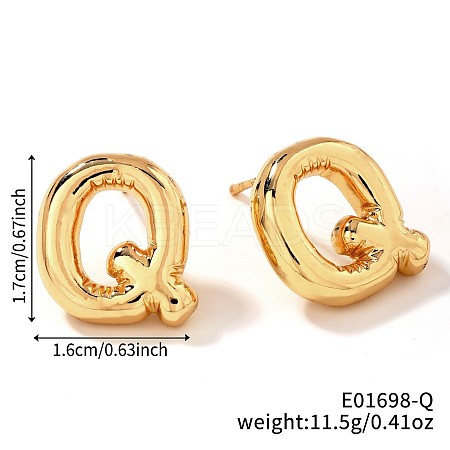 Brass Stud Earrings UV9543-17-1