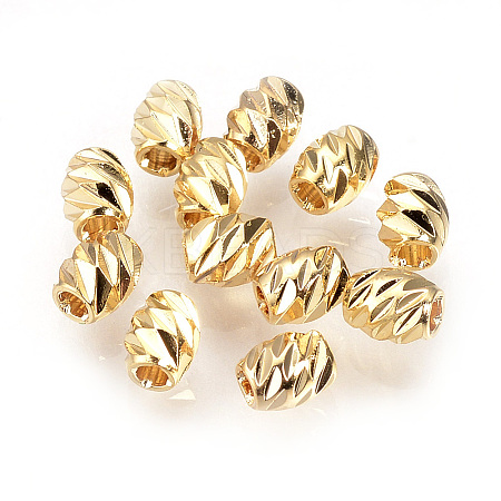Brass Spacer Beads KK-Q735-56G-1